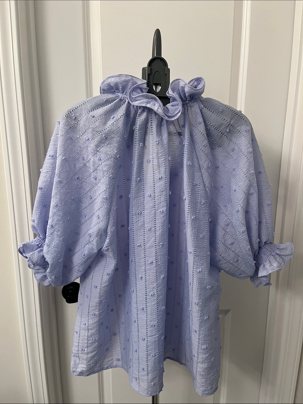Umgee Lavender Smocked Ruffle Tank - Picture 6 of 6